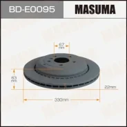 ���� ��������� Masuma, rear Mercedes-BENZ GL-Class (X164) 06-12 BD-E0095, ������ BDE0095 ����