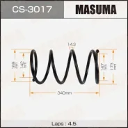 ������� �������� Masuma front Mitsubishi Lancer / CY3A CS-3017, �������� CS3017 ����