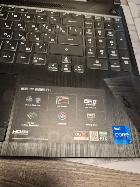 Asus TUF Gaming A15. 15.6", 2,5����, ��� 16 ��, ���� 512���, WiFi: 1, Bluetooth: 1 ����