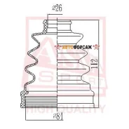 ������� ���� (�������� ��� ������) 26x74x105 ASVA ASBT-107 ASVA ASBT107 ����