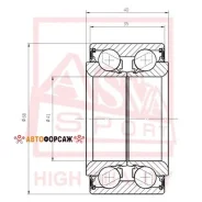 ��������� ��������� �������� (41X68X35X40) ASVA DAC41680035-40 ASVA DAC4168003540 ����