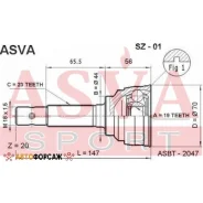 ���� �������� 19x44x23 ASVA SZ-01 ASVA SZ01 ����