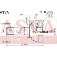 ���� �������� 24x59x30 ASVA TY-57 ASVA TY57 ����
