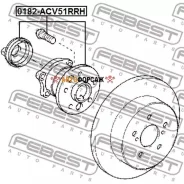 ������� | ��� ����/��� | Febest 0182-ACV51RRH Febest 0182ACV51RRH ����