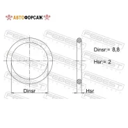������ �������������� 8.8x2 | ����/��� | Febest 05400-002 Febest 05400002 ����