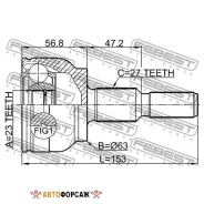 ���� �������� 23x63x27 | ����� ����/��� | Febest 2110-CDH Febest 2110CDH ����
