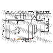 ���� ���������� 26x42x28 | ����� ���� | Febest 2211-Opirh Febest 2211OPIRH ����