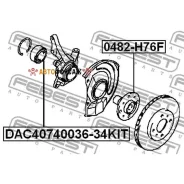 ��������� ��������� 40x74x34x36 | ����� ����/��� | Febest DAC40740036-34KIT Febest DAC4074003634KIT ����