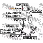 ����������� ��������� ������� ������ | ����� ����/��� | Febest MZAB-154 Febest MZAB154 ����