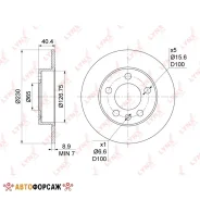 ���� ��������� ��������������� (232x9) | ��� | Lynxauto BN-1194 Lynxauto BN1194 ����