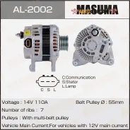 ��������� Masuma, Nissan / HR12DE, HR15DE, HR16DE (14V/110A) Masuma AL-2002 Masuma AL2002 ����