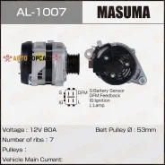 ��������� Masuma, Toyota / 2TRFE (12V/80A) Masuma AL-1007 Masuma AL1007 ����
