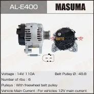 ��������� Masuma, AUDI / CAVG, CTHG, CAXC, CMSA (14V/110A) Masuma AL-E400 Masuma ALE400 ����