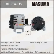 ��������� Masuma, Volkswagen / CNRB. CASA, CASD, CJMA, CVWA, CRCD (14V/180A) Masuma AL-E415 Masuma ALE415 ����