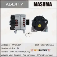 ��������� Masuma, Volkswagen / CASD, CJMA, CVWA, CRCD (14V/130A) Masuma AL-E417 Masuma ALE417 ����