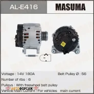 ��������� Masuma, Volkswagen / CASD, CJMA, CVWA, CRCD (14V/180A) Masuma AL-E416 Masuma ALE416 ����