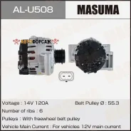 ��������� Masuma, OPEL /A24XE; A24XF, A20NFT (14V/120A) Masuma AL-U508 Masuma ALU508 ����