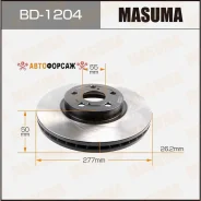 ���� ��������� Masuma, front Toyota Avensis/ AZT25#, ZZT25# [��.2] Masuma BD-1204 Masuma, �������� BD1204 ����