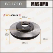 ���� ��������� Masuma, front Toyota Camry, Ipsum, Nadia/ ACV3#, ACM2# [��.2] Masuma BD-1210 Masuma, �������� BD1210 ����