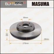 ���� ��������� Masuma, front Toyota WISH / ANE1#, ZNE1# [��.2] Masuma BD-1232 Masuma, �������� BD1232 ����