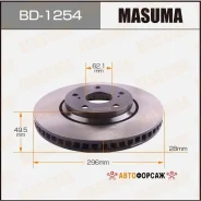 ���� ��������� Masuma, front Toyota Alphard, Vellfire / GGH25W, AGH35W [��.2] Masuma BD-1254 Masuma, �������� BD1254 ����