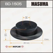 ���� ��������� Masuma, rear Toyota Camry / ASV50L. RUS [��.2] Masuma BD-1505 Masuma, ������ BD1505 ����