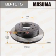���� ��������� Masuma, rear Toyota LAND Cruiser Prado / GDJ150L Masuma BD-1515 Masuma, ������ BD1515 ����