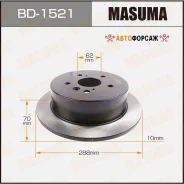 ���� ��������� Masuma, rear Toyota Harrier / MCU30W [��.2] Masuma BD-1521 Masuma, ������ BD1521 ����