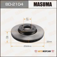���� ��������� Masuma, front Nissan Micra, NOTE / K12E, E11E 02- [��.2] Masuma BD-2104 Masuma, �������� BD2104 ����
