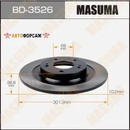 ���� ��������� Masuma, rear Mitsubishi ASX, Outlander / GA1W, GF8W [��.2] Masuma BD-3526 Masuma, ������ BD3526 ����