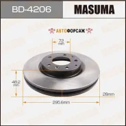 ���� ��������� Masuma, front Mazda CX-7 06- [��.2] Masuma BD-4206 Masuma, �������� BD4206 ����