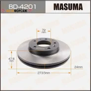���� ��������� Masuma, front Mazda6 02- [��.2] Masuma BD-4201 Masuma, �������� BD4201 ����