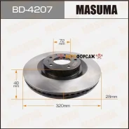 ���� ��������� Masuma, front Mazda CX-7 06- [��.2] Masuma BD-4207 Masuma, �������� BD4207 ����