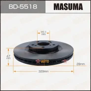 ���� ��������� Masuma, front Honda Pilot 10- [��.2] Masuma BD-5518 Masuma, �������� BD5518 ����