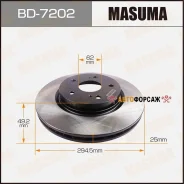 ���� ��������� Masuma, front Suzuki Grand Vitara II 05- [��.2] Masuma BD-7202 Masuma, �������� BD7202 ����