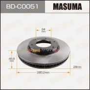 ���� ��������� Masuma, front Toyota Hiace/ KLH12L [��.2] Masuma BD-C0051 Masuma, �������� BDC0051 ����