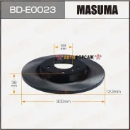 ���� ��������� Masuma, front AUDI Q5, A7 Sportback 10- [��.2] Masuma BD-E0023 Masuma, �������� BDE0023 ����