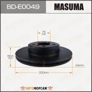 ���� ��������� Masuma, front BMW 5-Series (F10) 09-16 Masuma BD-E0049 Masuma, �������� BDE0049 ����