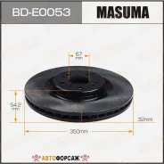 ���� ��������� Masuma, front Mercedes-BENZ GL-Class (X164), M-Class (W164) Masuma BD-E0053 Masuma, �������� BDE0053 ����