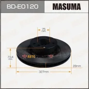 ���� ��������� Masuma, front BMW X3 (F25) Masuma BD-E0120 Masuma, �������� BDE0120 ����