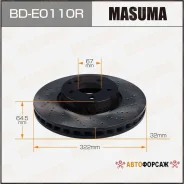 ���� ��������� Masuma, ��������������� front Mercedes-BENZ E-Class (W212) RH Masuma BD-E0110R Masuma, ������ �������� BDE0110R ����