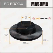 ���� ��������� Masuma, front BMW 3-Series (F30), 3-Series (F31) Masuma BD-E0204 Masuma, �������� BDE0204 ����