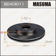 ���� ��������� Masuma, front Hyundai Accent III, i20 [��.2] Masuma BD-K3011 Masuma, �������� BDK3011 ����