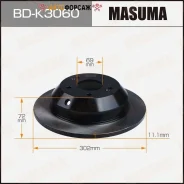 ���� ��������� Masuma, rear KIA Sorento II [��.2] Masuma BD-K3060 Masuma, ������ BDK3060 ����