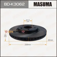 ���� ��������� Masuma, front Ssang YONG Actyon 12- [��.2] Masuma BD-K3062 Masuma, �������� BDK3062 ����