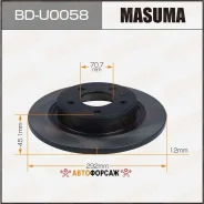 ���� ��������� Masuma, rear OPEL Astra-J [��.2] Masuma BD-U0058 Masuma, ������ BDU0058 ����