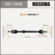 ������ � ����� Masuma, Toyota Prius / ZVW30, ZVW35 RH Masuma DS-1002 Masuma, ������ DS1002 ����