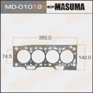��������� ������� ����� Masuma, 2E, 3E (������-���������) ������� 1,60 �� (1/10) Masuma MD-01018 Masuma MD01018 ����