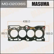 ��������� ������� ����� Masuma, QR20DE, QR25DE, ����������� (������-���������) ������� 0,60 �� (1/10) Masuma MD-02036S Masuma MD02036S ����