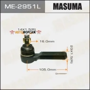 ���������� ������� ���� Masuma Toyota LAND Cruiser / FJ80, HDJ81, HZJ81, RJ79 rear 90-98 LH Masuma ME-2951L Masuma, ����� ME2951L ����